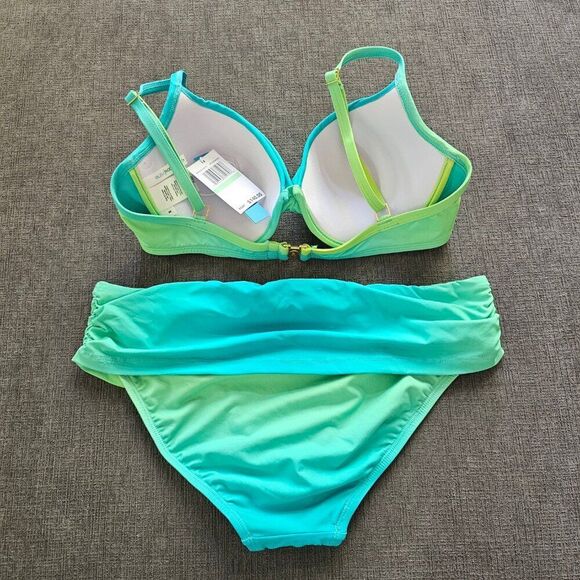 Bleu Rod Beattie Cool Breeze Underwire Molded bikini top & Hipster bottom set 8 - Picture 5 of 16